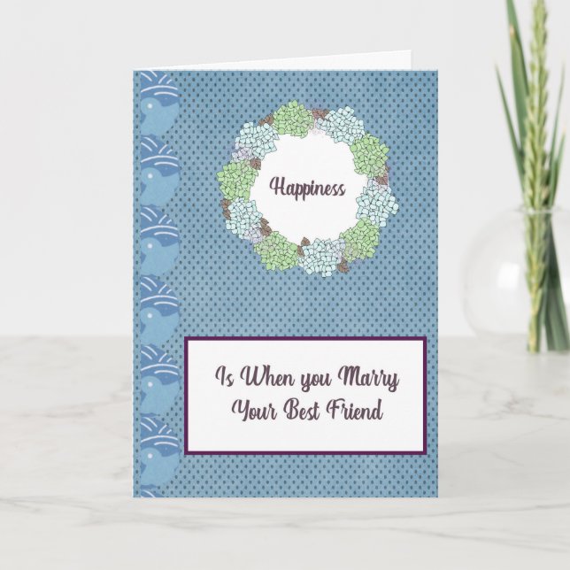 Wedding Card for Marrying Best Friend (Front)