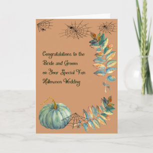 Wedding Card for Newly Weds Halloween Wedding