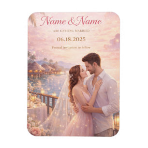 wedding card magnet