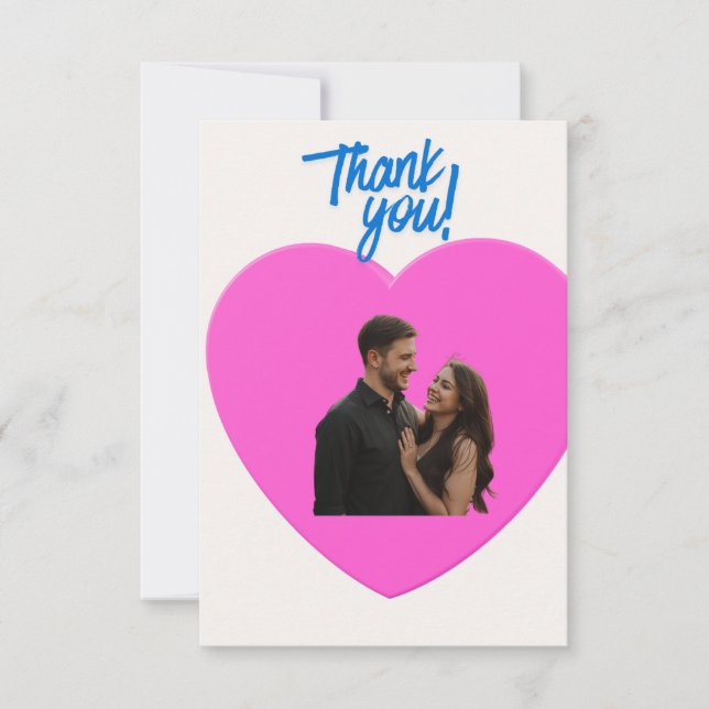 Wedding card  thank you (Front)