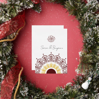 Wedding card with original Iranian design