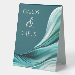 Wedding Cards and Gifts Sign-Emerald Green-