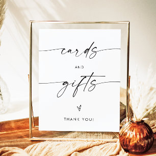 Wedding Cards And Gifts Sign, Gifts and Cards Sign