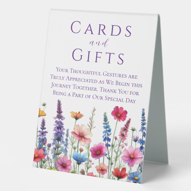 Wedding Cards and Gifts-Wildflower Symphony (Front)