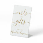 Wedding Cards Gifts Elegant Gold Calligraphy