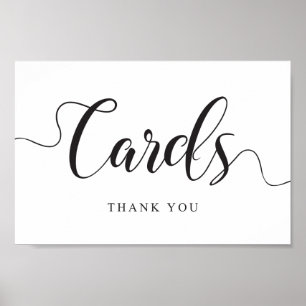Wedding Cards Sign. Post Box Poster