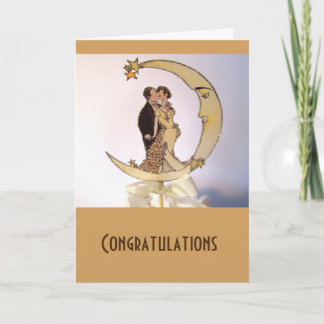 Wedding Cards:Vintage Moon Card