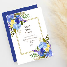Wedding Carolina Classic Blue Save The Date