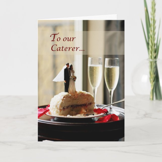 Wedding Caterer, Thank You Card (Front)