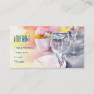 Wedding catering business card