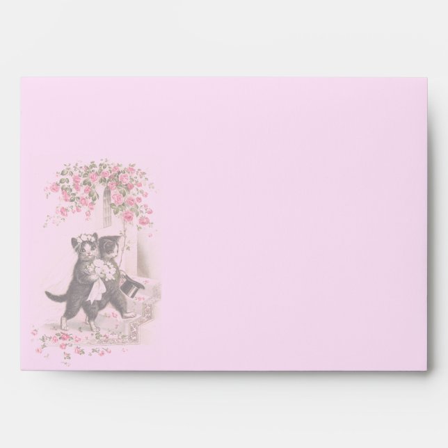 Wedding Cats Vintage Envelopes (Front)