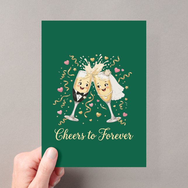 Wedding Celebration Toast Acrylic Invitations (Insitu (Handheld))