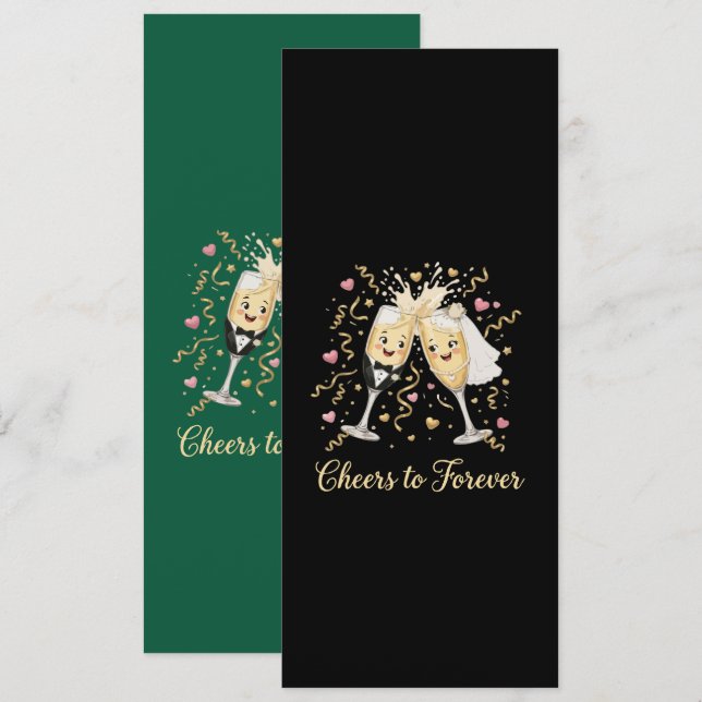 Wedding Celebration Toast Invitation (Front/Back)