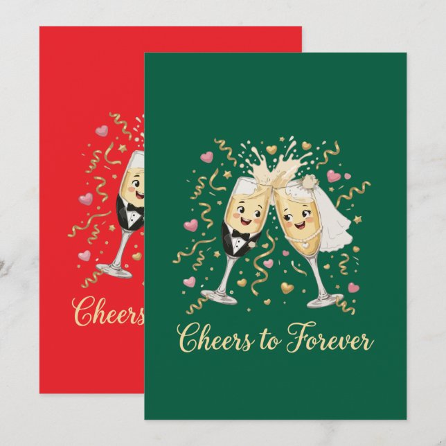 Wedding Celebration Toast Invitation (Front/Back)