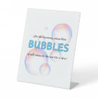 Wedding Ceremony Bubble Send Off Sign
