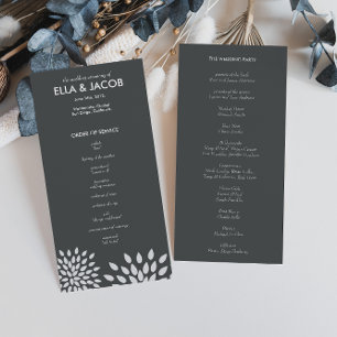 Wedding Ceremony Program