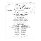 Wedding Ceremony Program Elegant Black Script