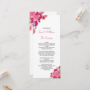 Wedding Ceremony Program Template