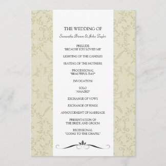 Wedding Ceremony Programs
