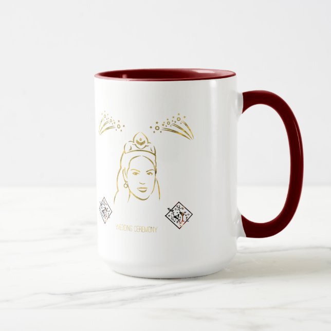 wedding ceremony style mug (Right)
