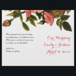 Wedding Ceremony Template Floral Program Flyer<br><div class="desc">This wedding template is a customisable wedding program flyer - allowing you to completely revise everything by replacing our text with your own.</div>