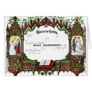 wedding certificate from 1877