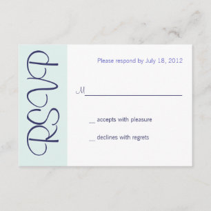 Wedding Champagne Toast RSVP Card