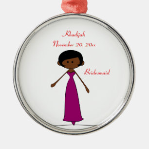 Wedding Characters Bridesmaid Ornament (A2)