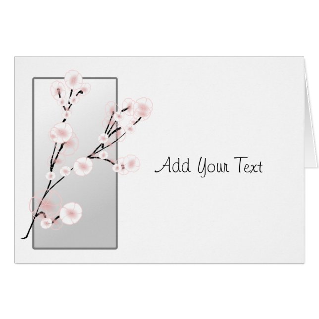 Wedding Cherry Blossoms Template (Front Horizontal)