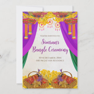Wedding Chura invites & Bangle ceremony invite