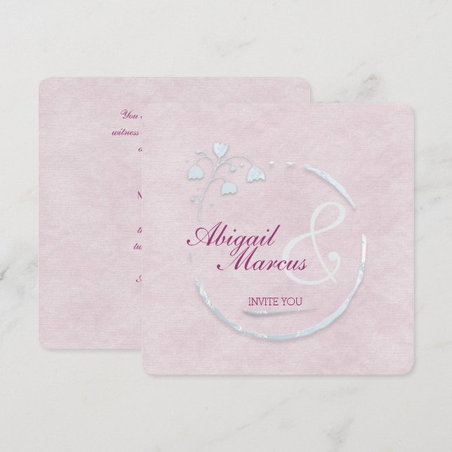 Wedding Circle of Love Invitation (Front/Back)