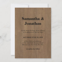 Wedding Classic Medium Wood Grain