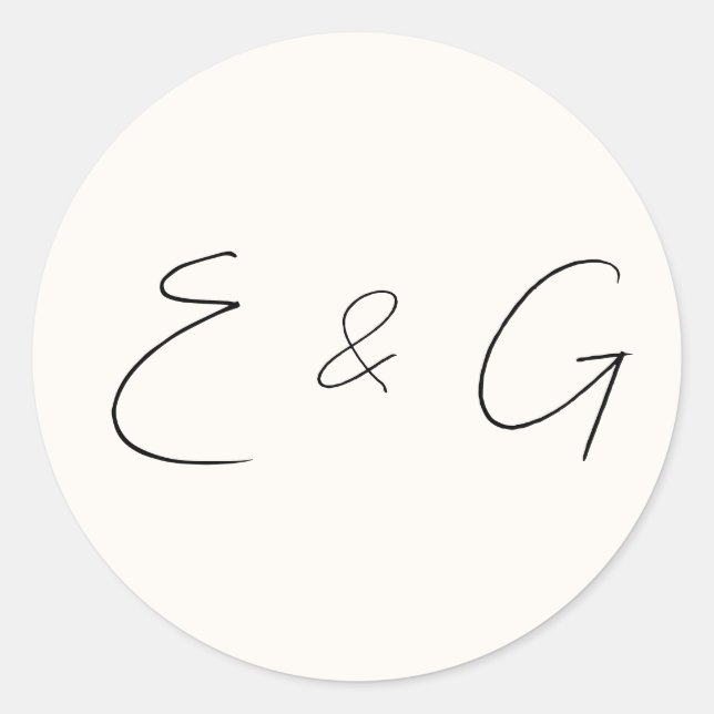 wedding  classic round sticker (Front)