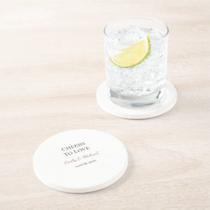 Wedding Coasters Cheers To Love Favour
