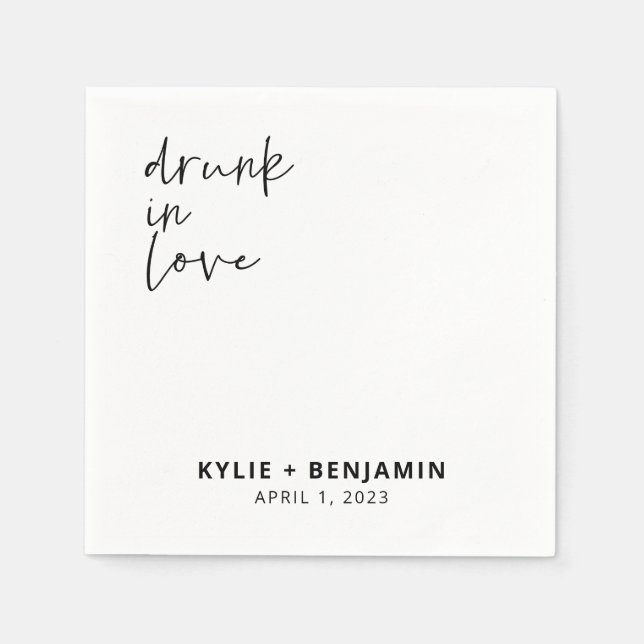 Wedding Cocktail Napkin (Front)