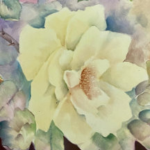 Wedding Cocktail Napkins | Lemon Rose Floral 