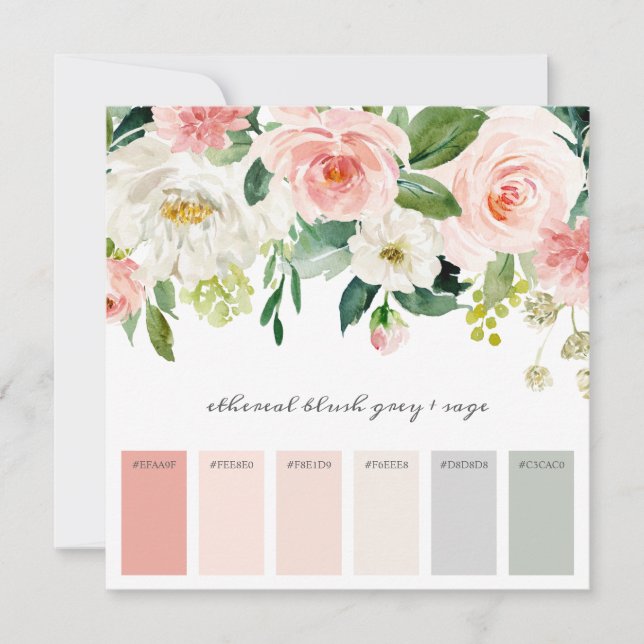 Wedding Color Inspiration Palette Card (Front)