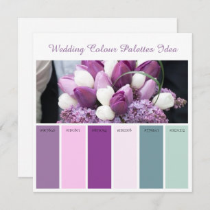 Wedding Color Palettes Idea Card