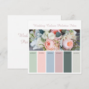 Wedding Colour Palettes Idea Card