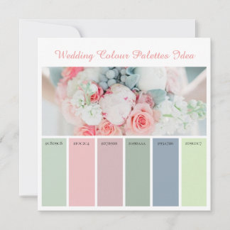 Wedding Colour Palettes Idea Invitation