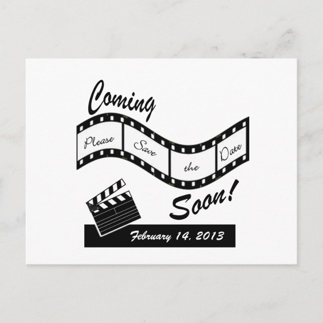 Wedding Coming Soon - Save the Date Announcement Postcard (Front)