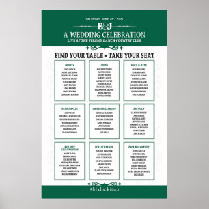 Wedding Concert Theme Seating Chart Sign