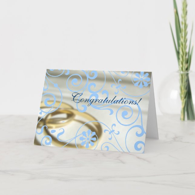 Wedding Congrats (Customisable Colour!) Card (Front)