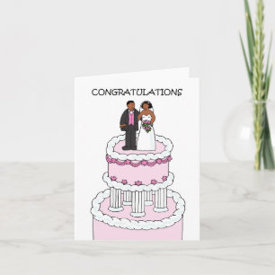 Wedding Congratulations African American Couple Card