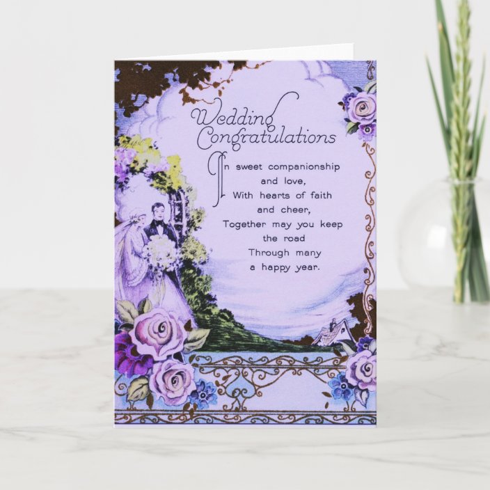 Wedding Congratulations Card | Zazzle