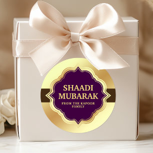 Wedding Congratulations Shaadi Mubarak Sticker