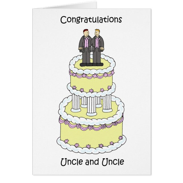 Wedding Congratulations Uncle and Uncle. (Front)