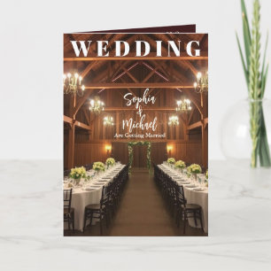 Wedding Country Magazine Cover Invitation