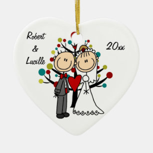 Wedding Couple 1st Christmas Personalised Ornament