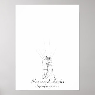 Wedding Couple Fingerprint Guest Book
